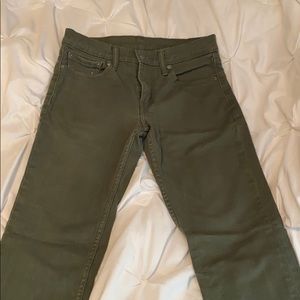 Men’s Levi’s 511 Olive jeans 30x32